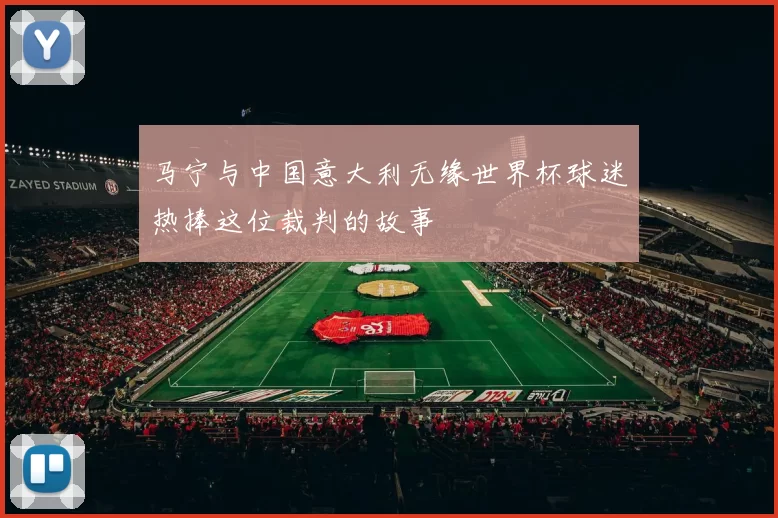 马宁与中国意大利无缘世界杯球迷热捧这位裁判的故事